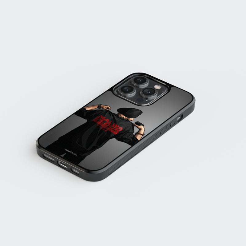 Sidhu Moosewala Malwa Block Glass Phone Case