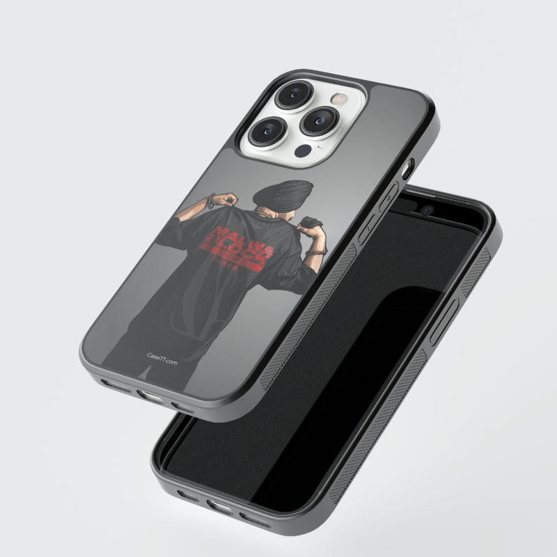 Sidhu Moosewala Malwa Block Glass Phone Case