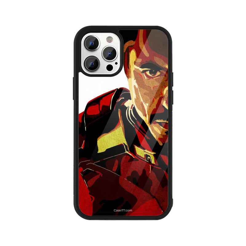 Iron Man Glass Phone Case