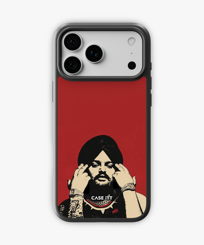 Red Sketch Art - Sidhu Moose Wala Phone Case