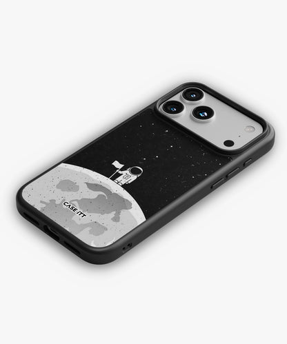 Moon In Space Glass Phone Case - view 2