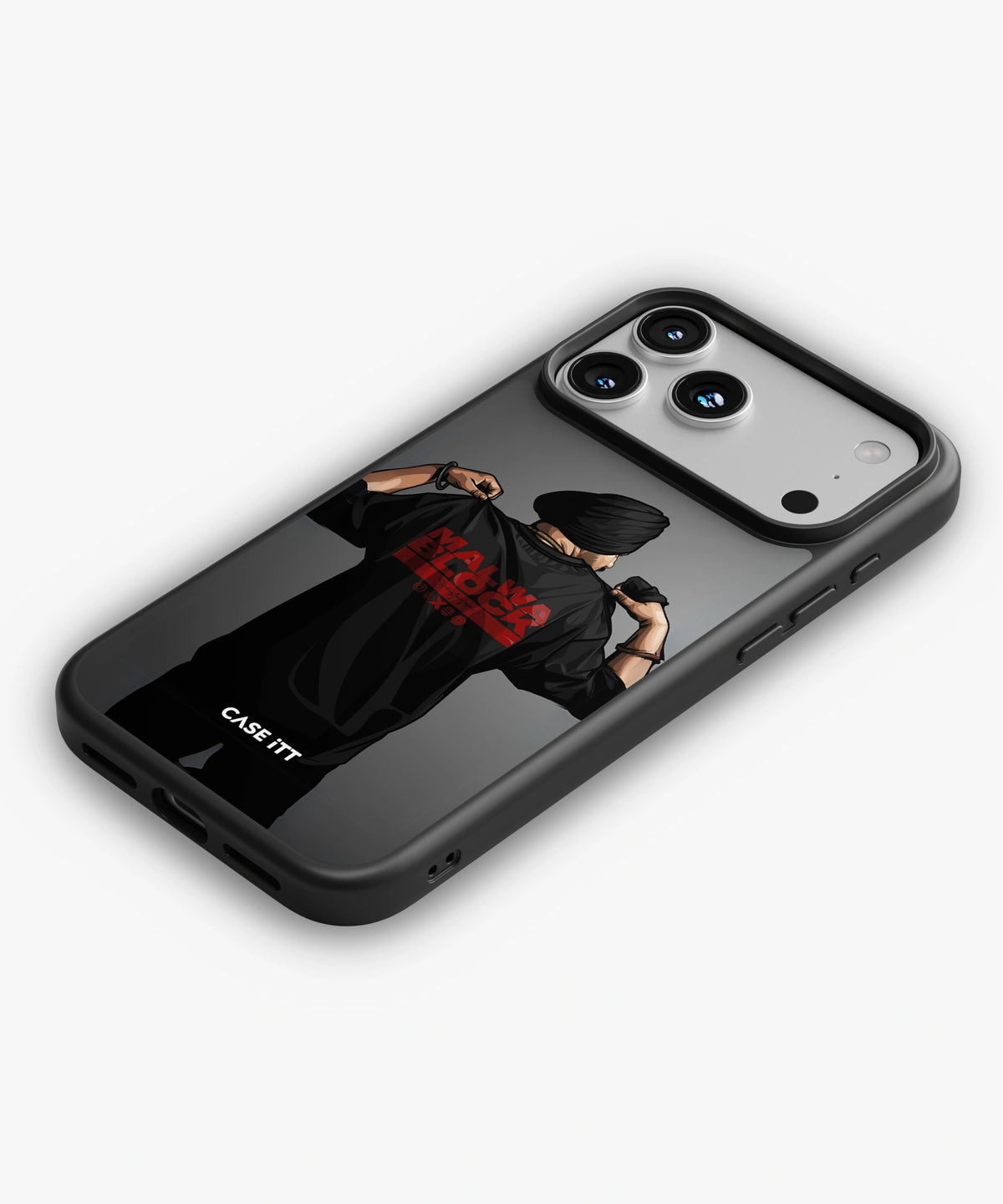 Sidhu Moosewala Malwa Block Glass Phone Case - view 2