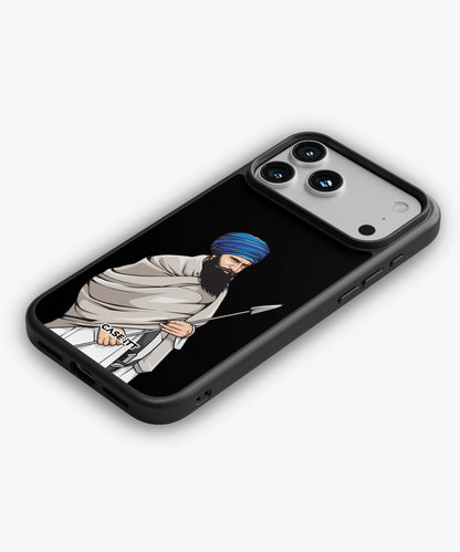 Sant Jarnail Singh Bhindranwale Phone Case (Black) - view 2