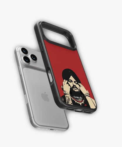 Red Sketch Art - Sidhu Moose Wala Phone Case - view 4