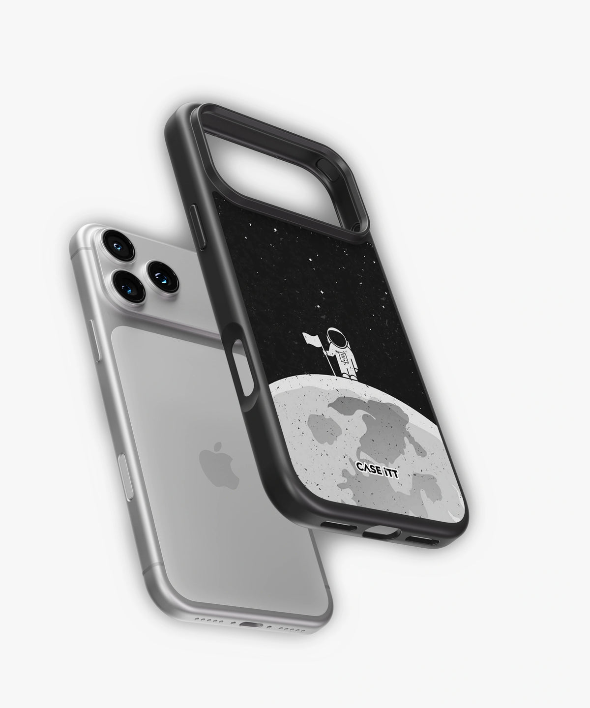 Moon In Space Glass Phone Case - view 4