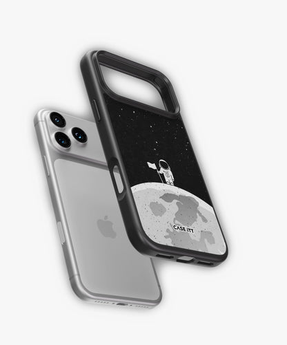 Moon In Space Glass Phone Case - view 4