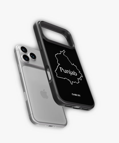 Map of Punjab English iPhone Case - view 4