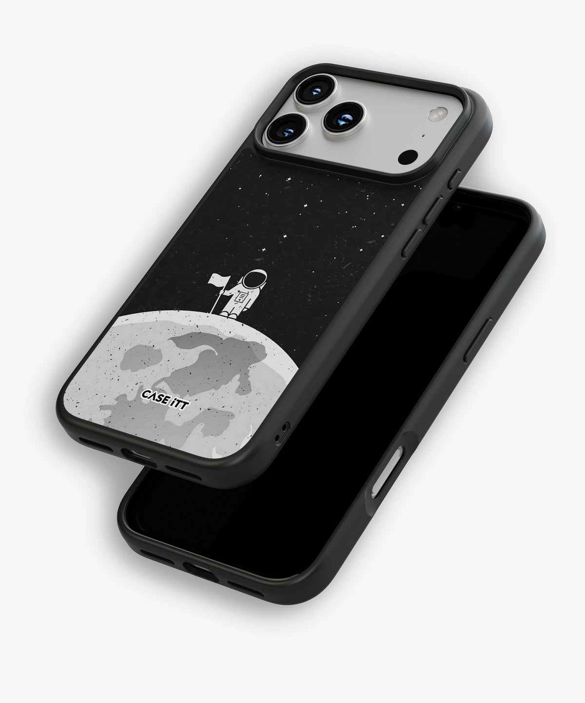Moon In Space Glass Phone Case - view 5