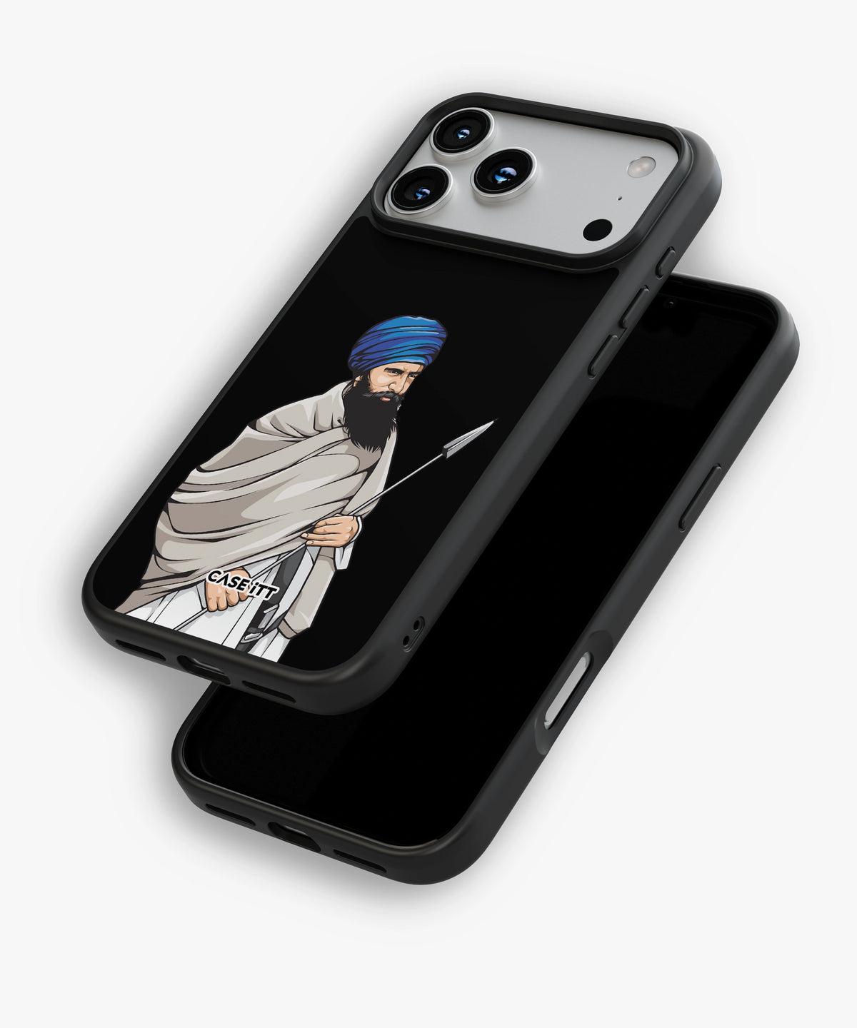 Sant Jarnail Singh Bhindranwale Phone Case (Black) - view 5