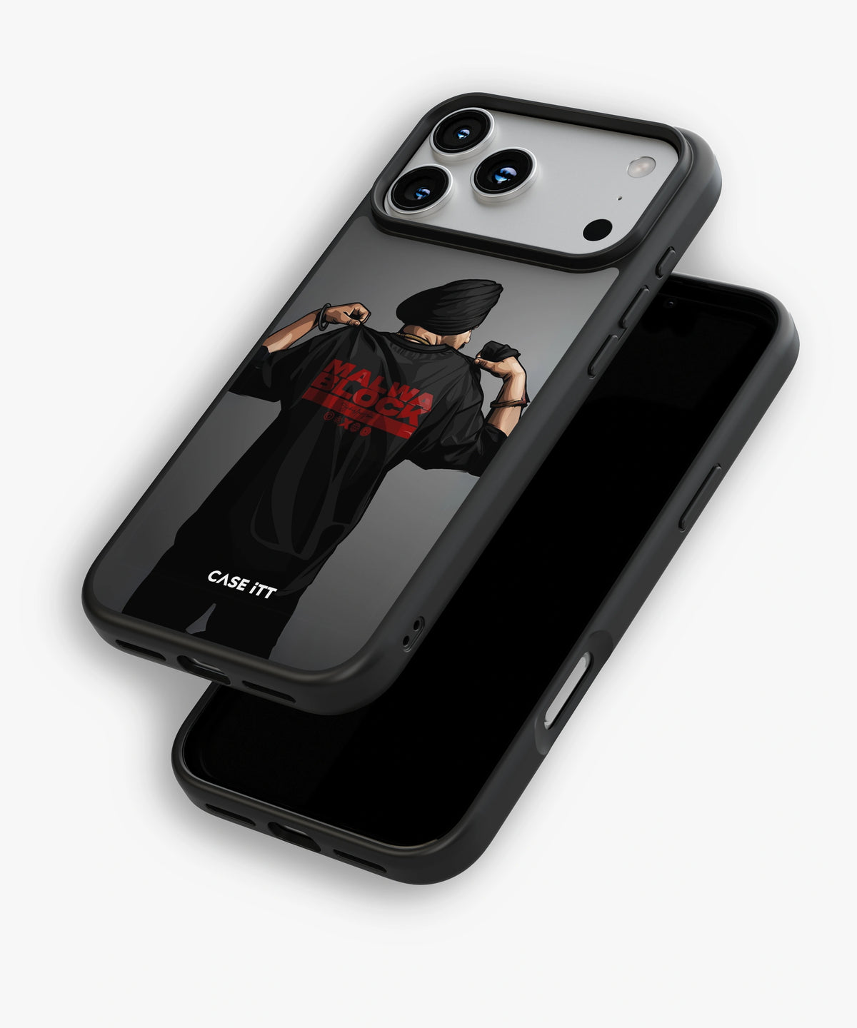 Sidhu Moosewala Malwa Block Glass Phone Case - view 5