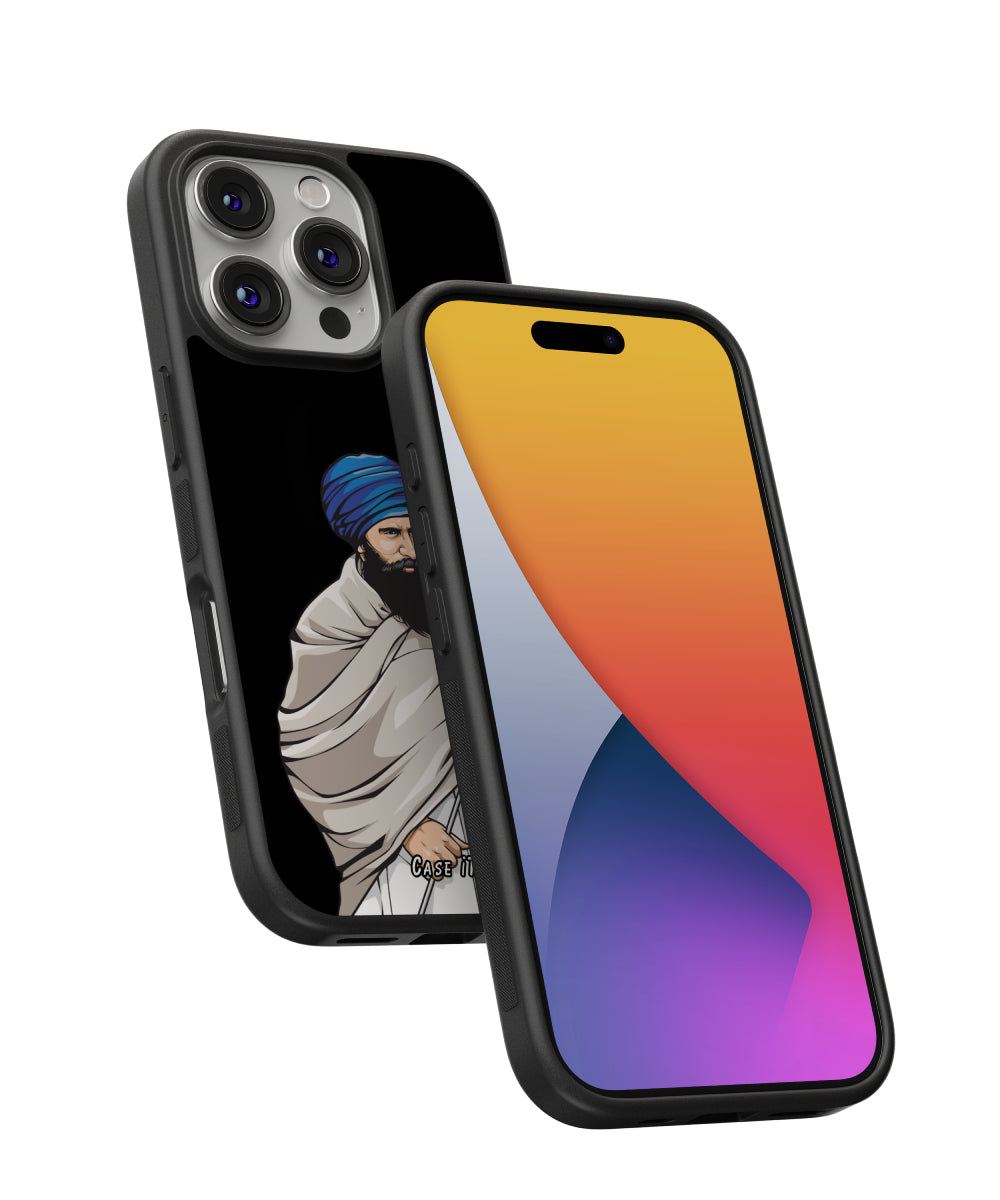 Sant Jarnail Singh Bhindranwale Phone Case (Black)